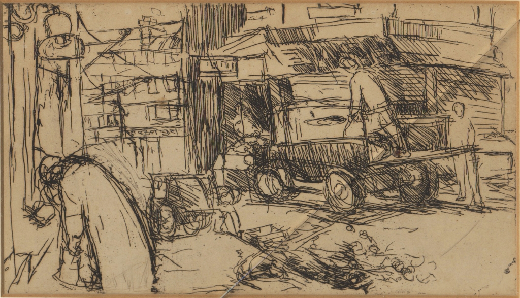 19470000 A STREET IN PARIS Dry point Christian C. Vlasto (m. Abbas).jpg